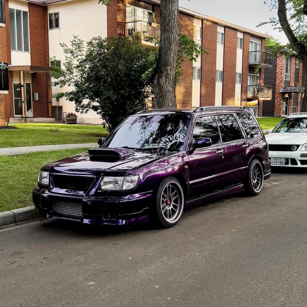 Gloss Metallic Midnight Purple Vinyl Wrap