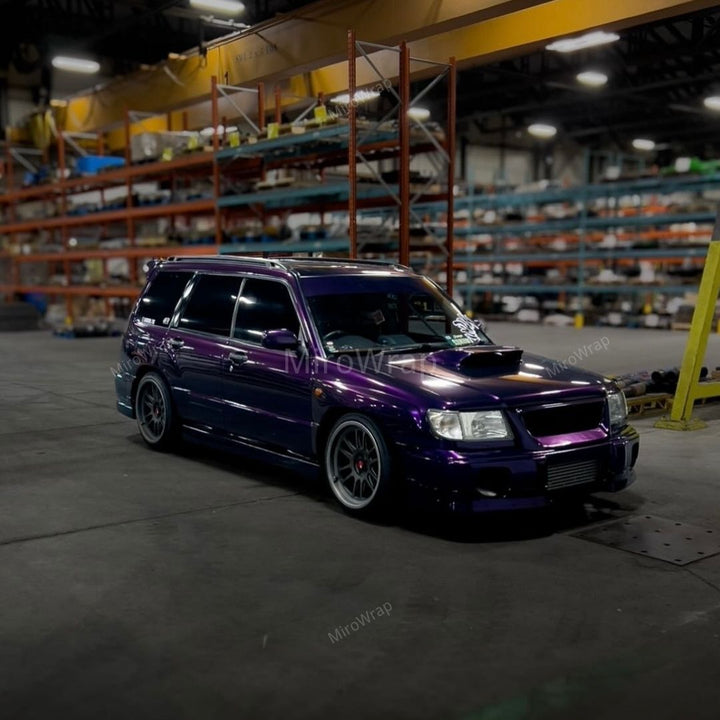 Gloss Metallic Midnight Purple Vinyl Wrap