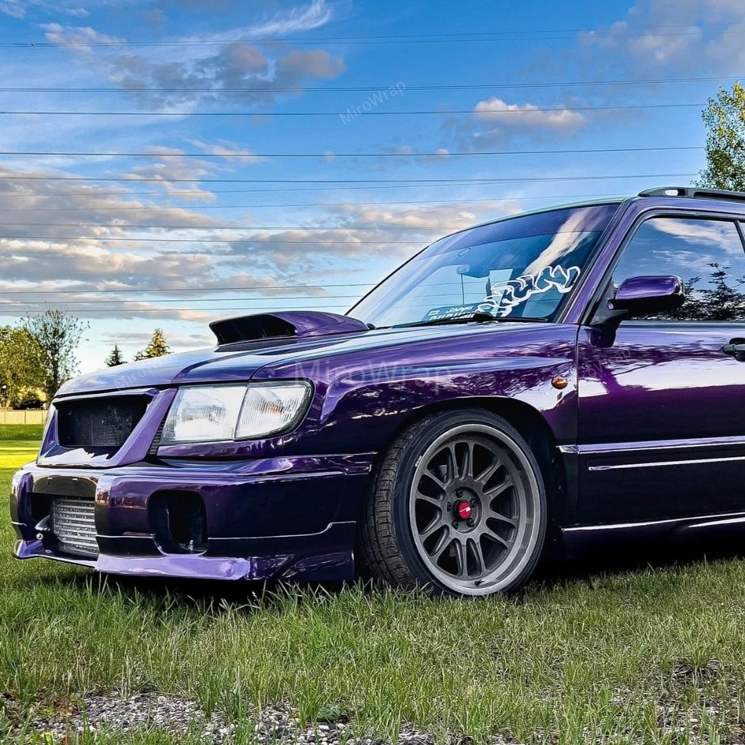 Gloss Metallic Midnight Purple Vinyl Wrap