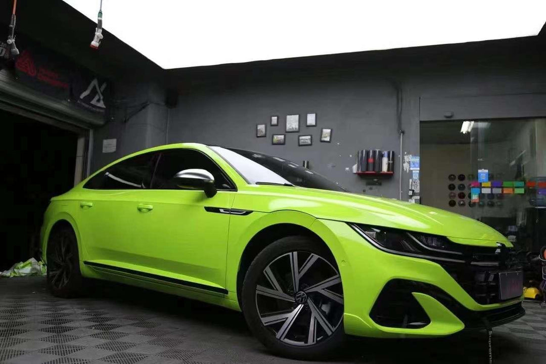 Gloss Crystal Green Vinyl Wrap