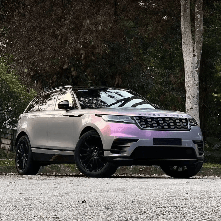 Candy Metallic Gray Pink Vinyl Wrap