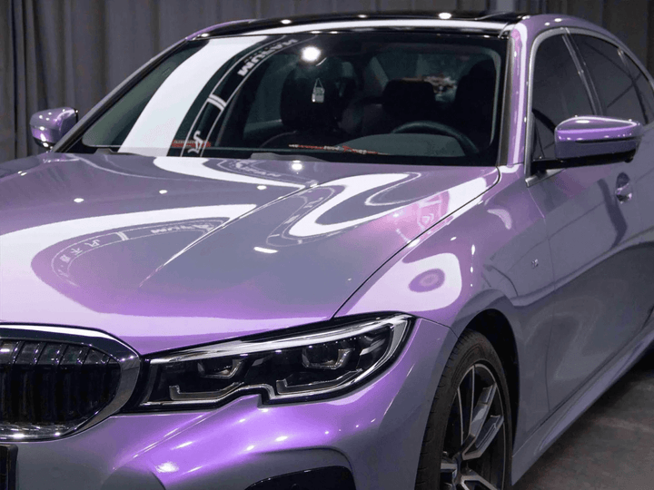 Candy Metallic Gray Purple Vinyl Wrap