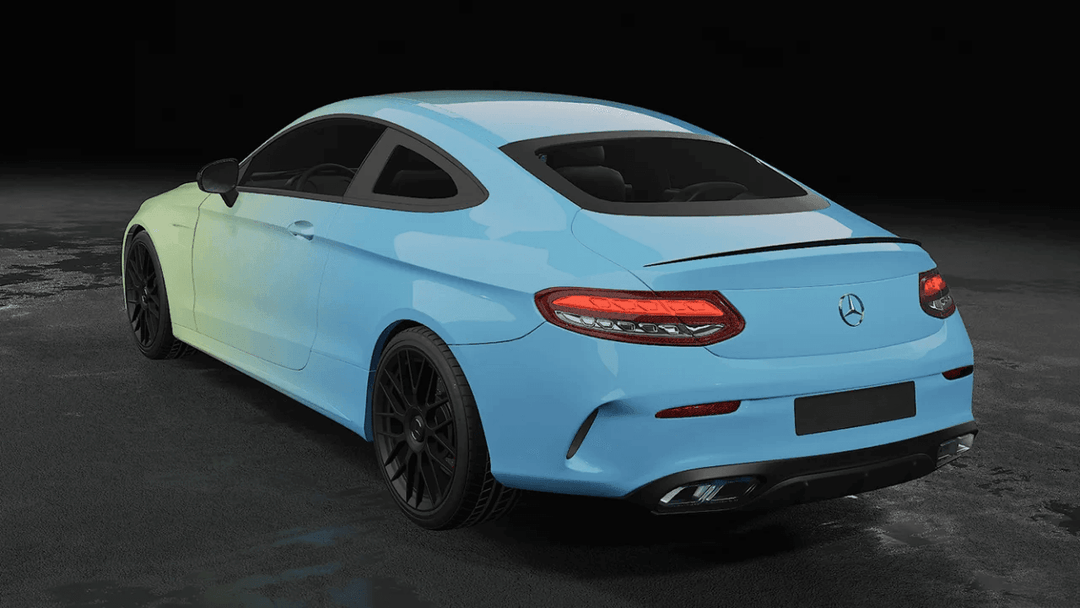 Green Blue Gradient Vinyl Wrap