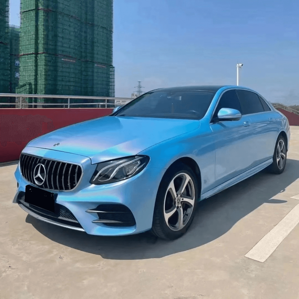 Gloss Laser Flip Blue Vinyl Wrap