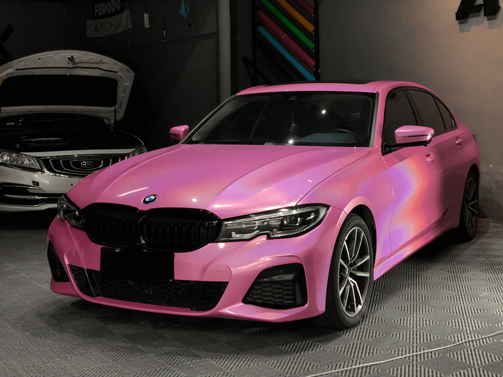 Gloss Laser Flip Pink Vinyl Wrap