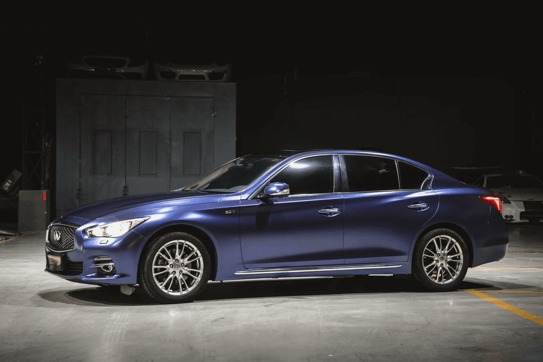 Matte Metallic Midnight Blue Vinyl Wrap