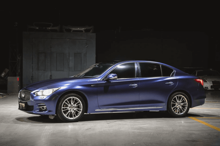 Matte Metallic Midnight Blue Vinyl Wrap