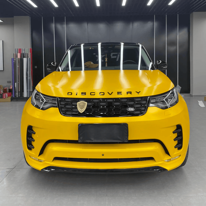 Matte Metallic Yellow Vinyl Wrap