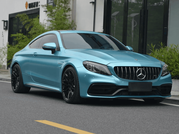 Matte Metallic Lake Blue Vinyl Wrap