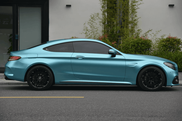Matte Metallic Lake Blue Vinyl Wrap