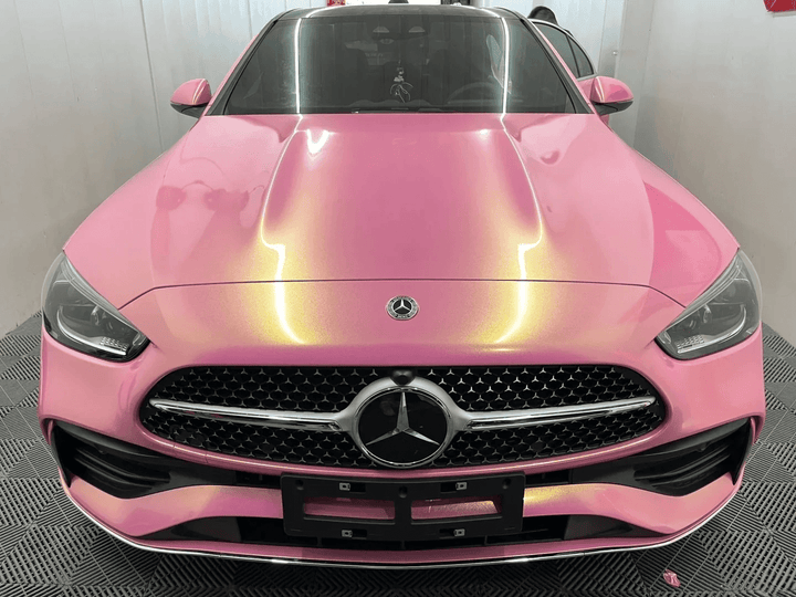 Candy Metallic Pearlescent Neon Pink Vinyl Wrap