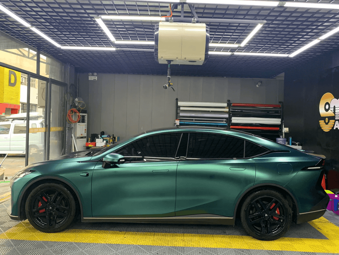 Satin Dark Green Vinyl Wrap