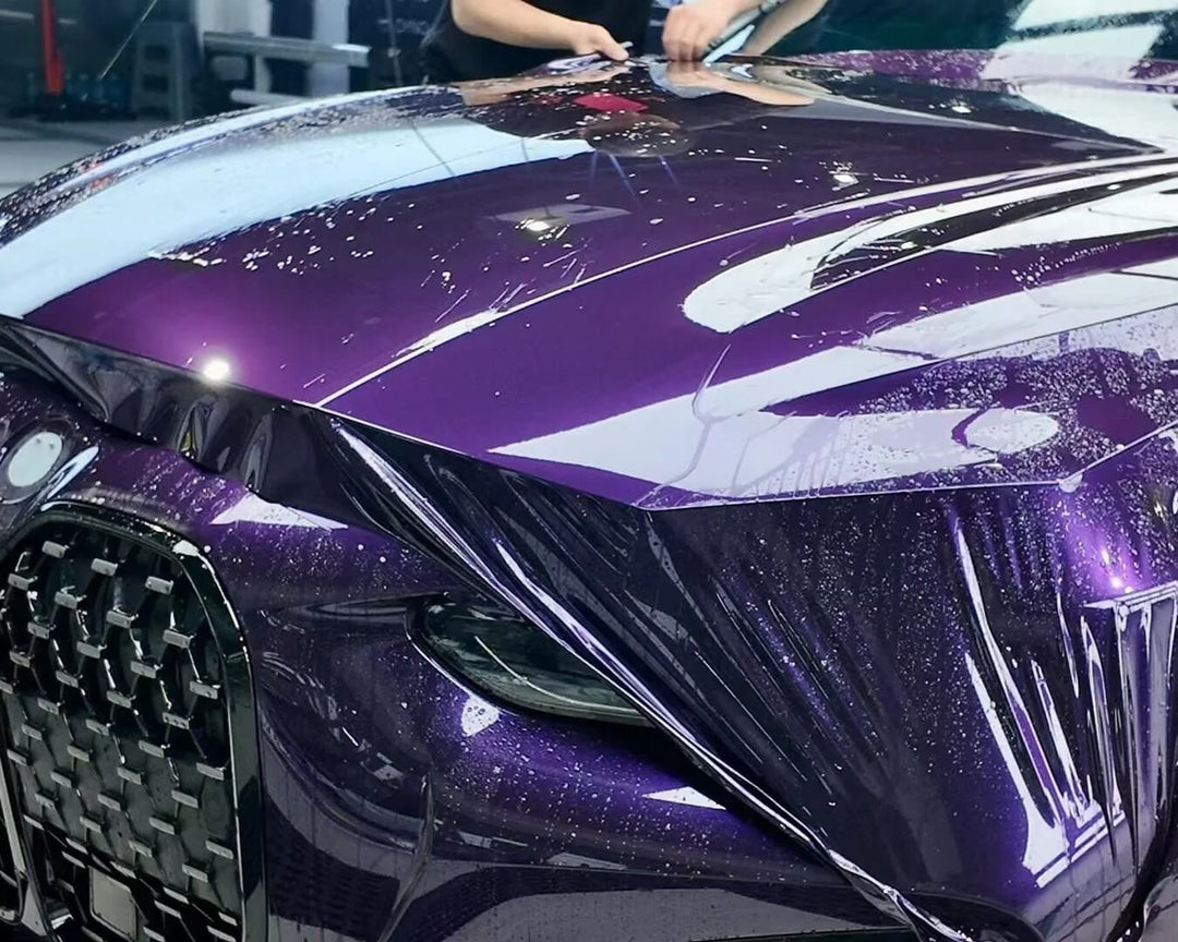 Glossy Metallic Midnight Purple Color PPF