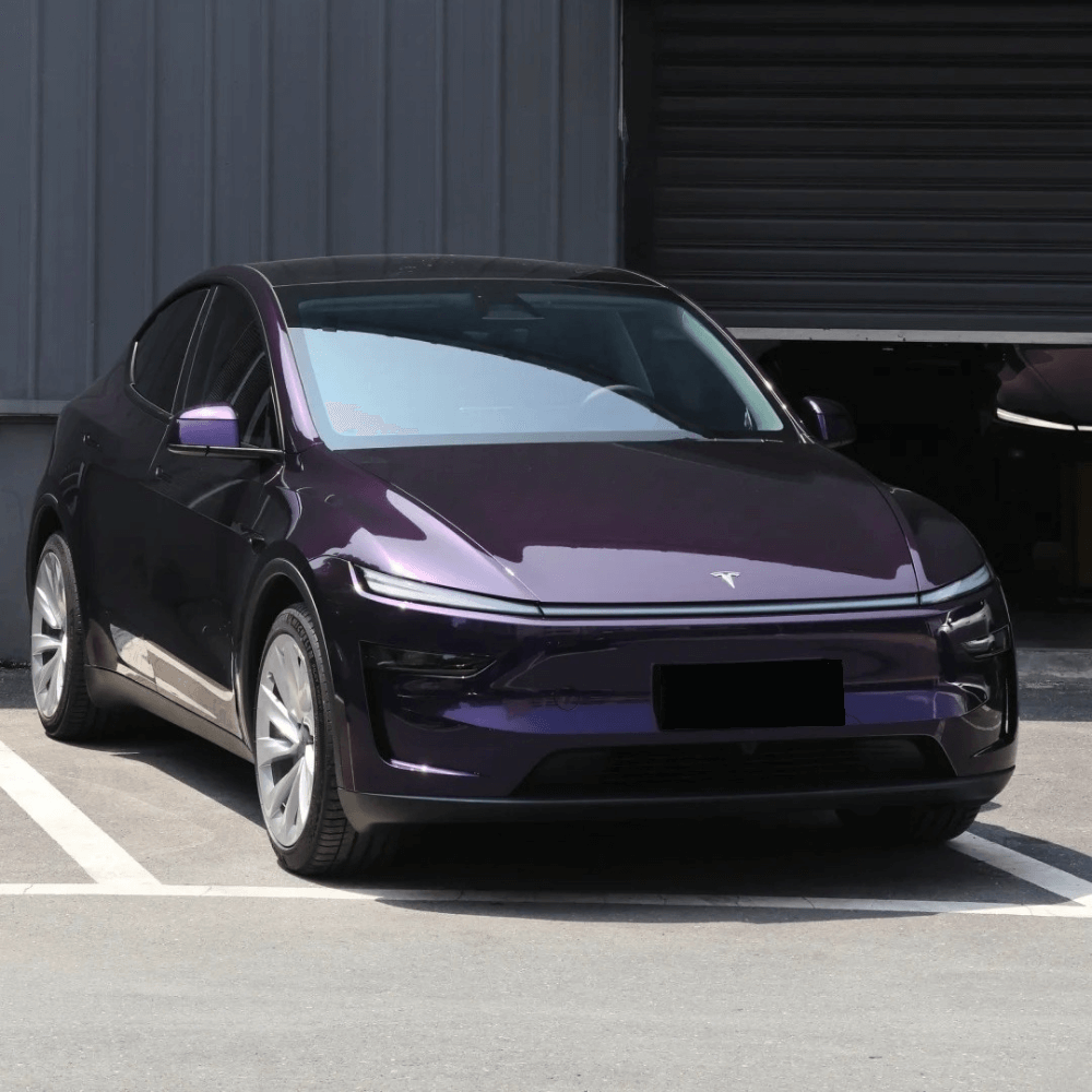 Glossy Metallic Midnight Purple Color PPF