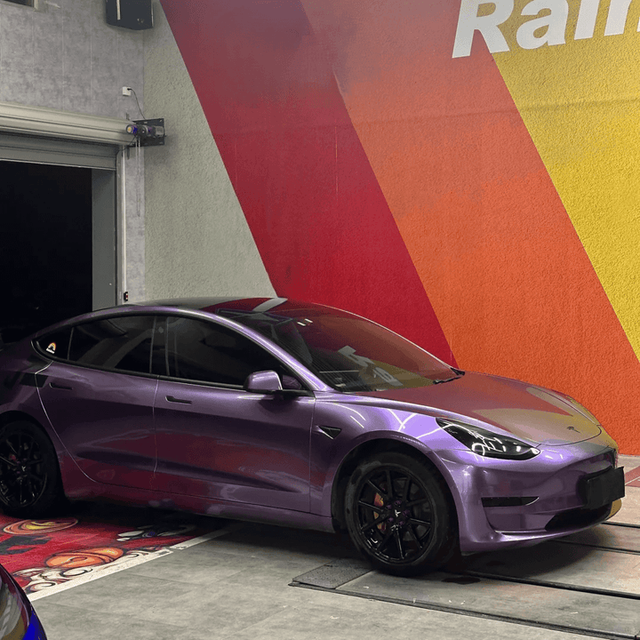 Gloss Metallic Galaxy Purple Vinyl Wrap
