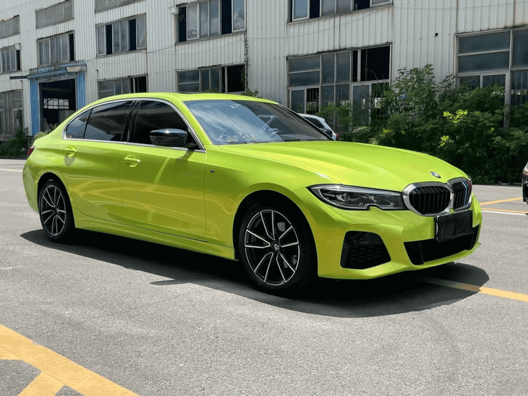 Gloss Metallic Neon Yellow Vinyl Wrap