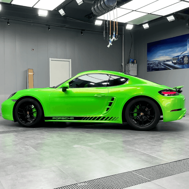 Candy Metallic Pearlescent Neon Green Vinyl Wrap