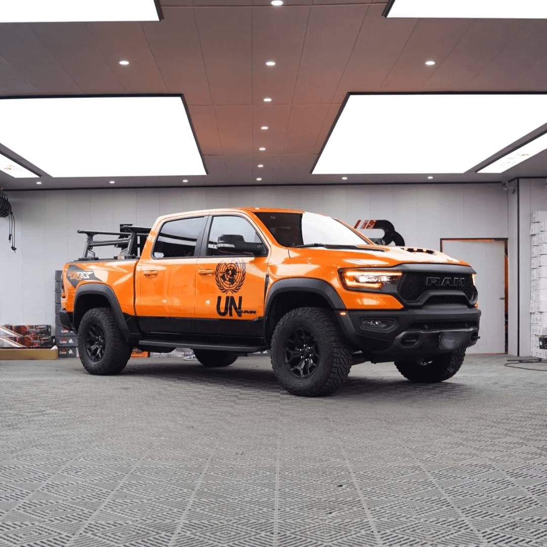 Gloss Metallic Orange Vinyl Wrap