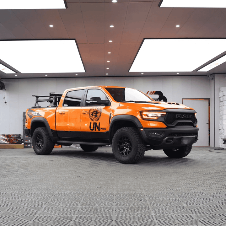 Gloss Metallic Orange Vinyl Wrap