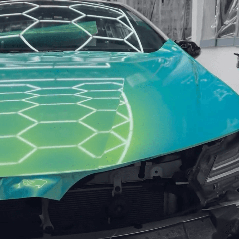 Gloss Laser Flip Tiffany Blue Vinyl Wrap