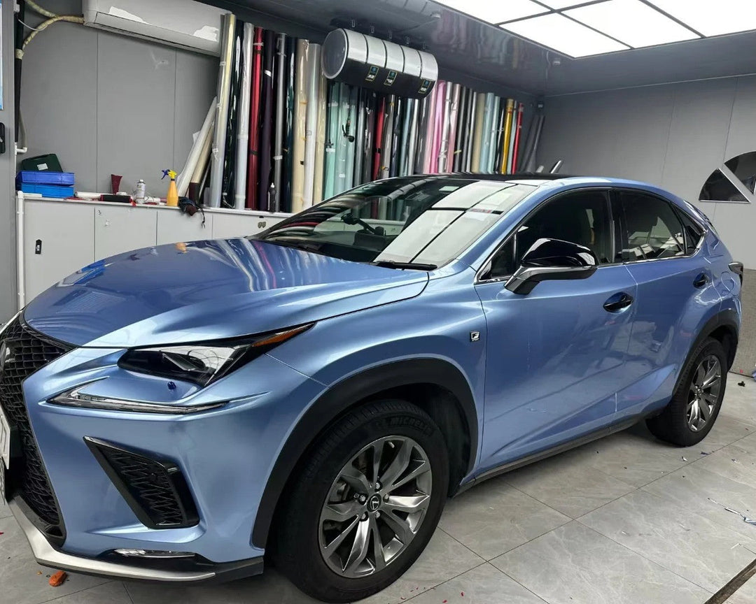 Gloss Metallic Periwinkle Blue Color PPF