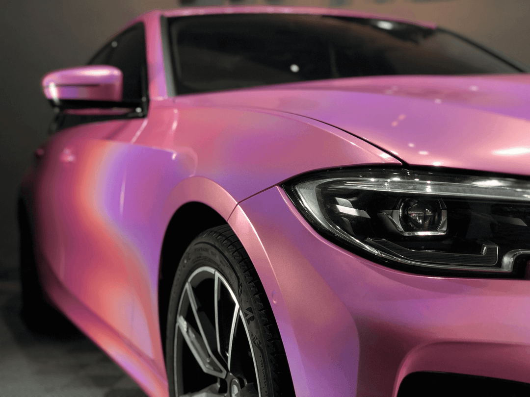 Gloss Laser Flip Pink Vinyl Wrap
