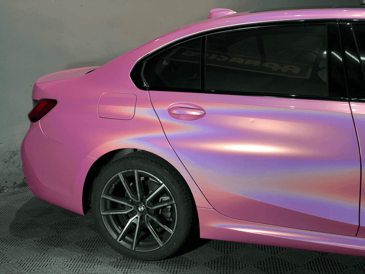 Gloss Laser Flip Pink Vinyl Wrap
