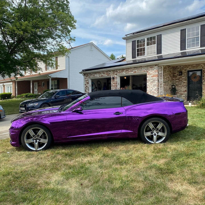 Mirror Chrome Purple Vinyl Wrap