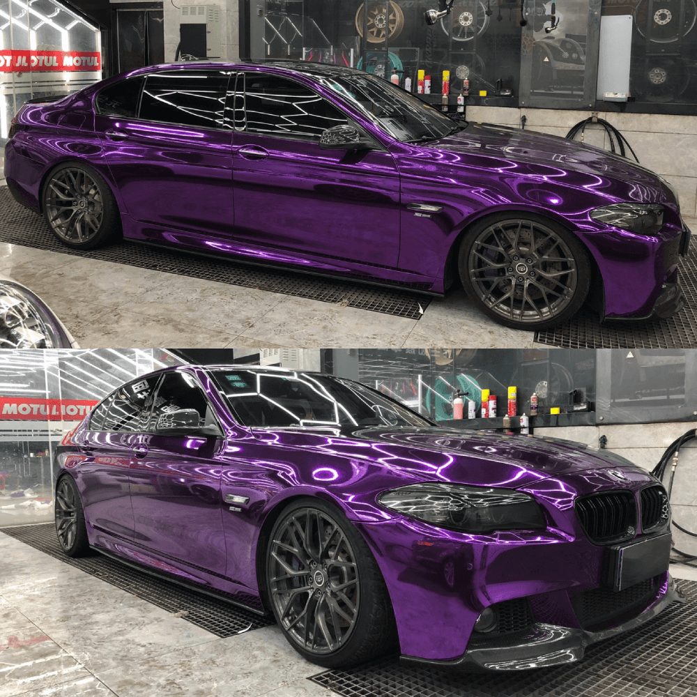 Mirror Chrome Purple Vinyl Wrap