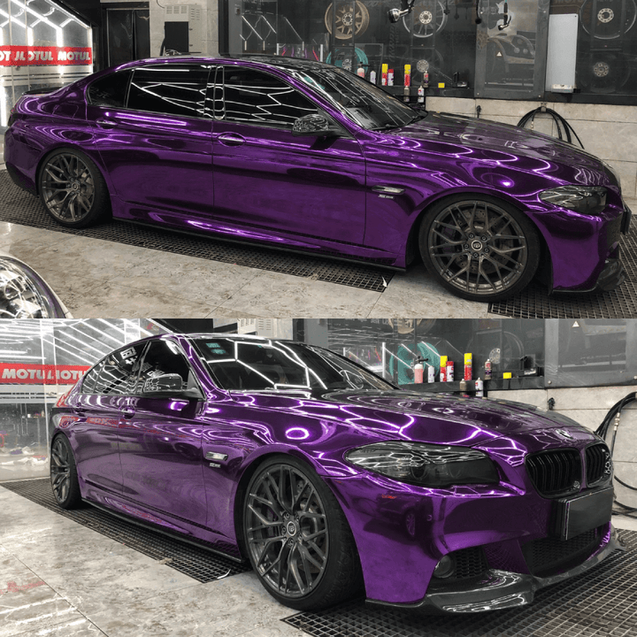 Mirror Chrome Purple Vinyl Wrap
