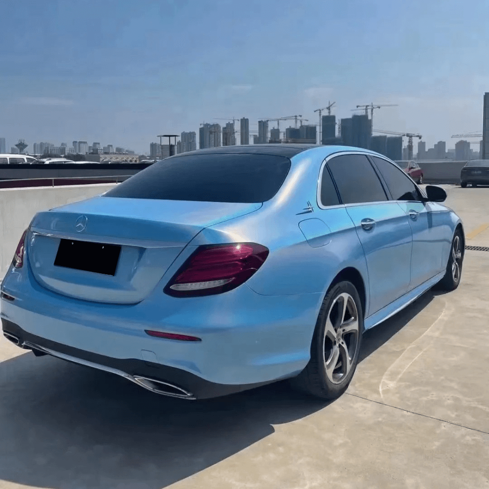 Gloss Laser Flip Blue Vinyl Wrap