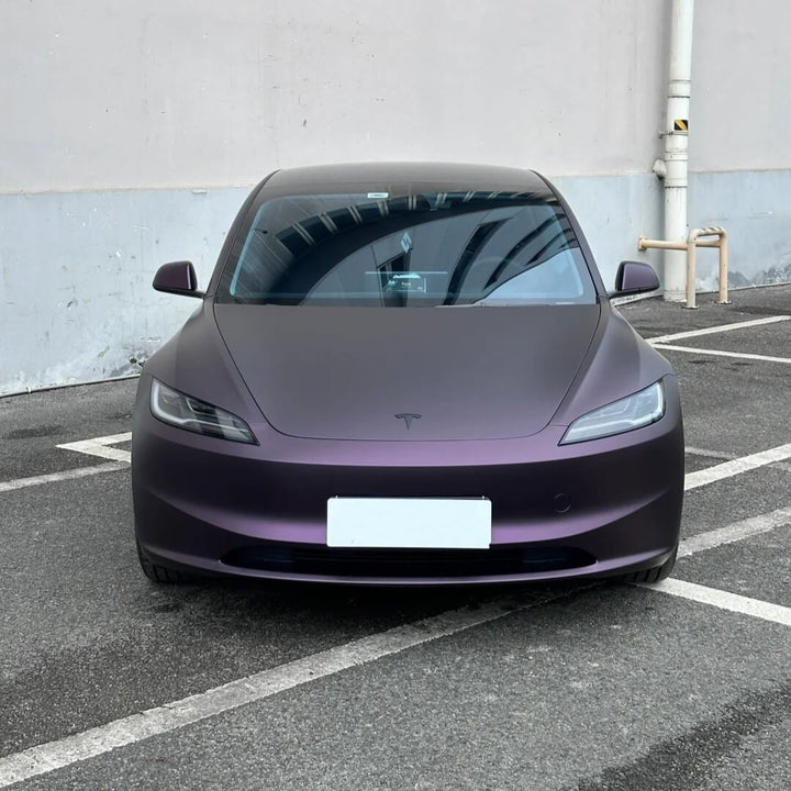Satin Black Purple Color PPF