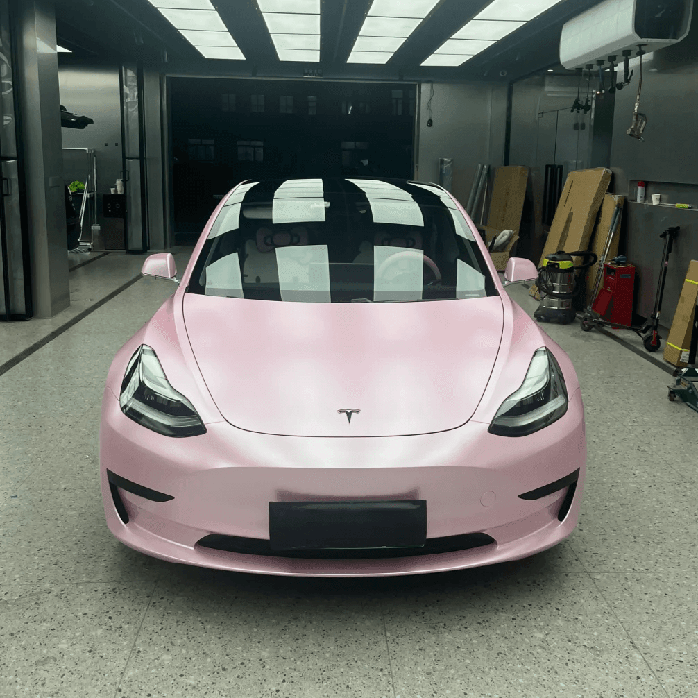 Matte Metallic Pink Vinyl Wrap