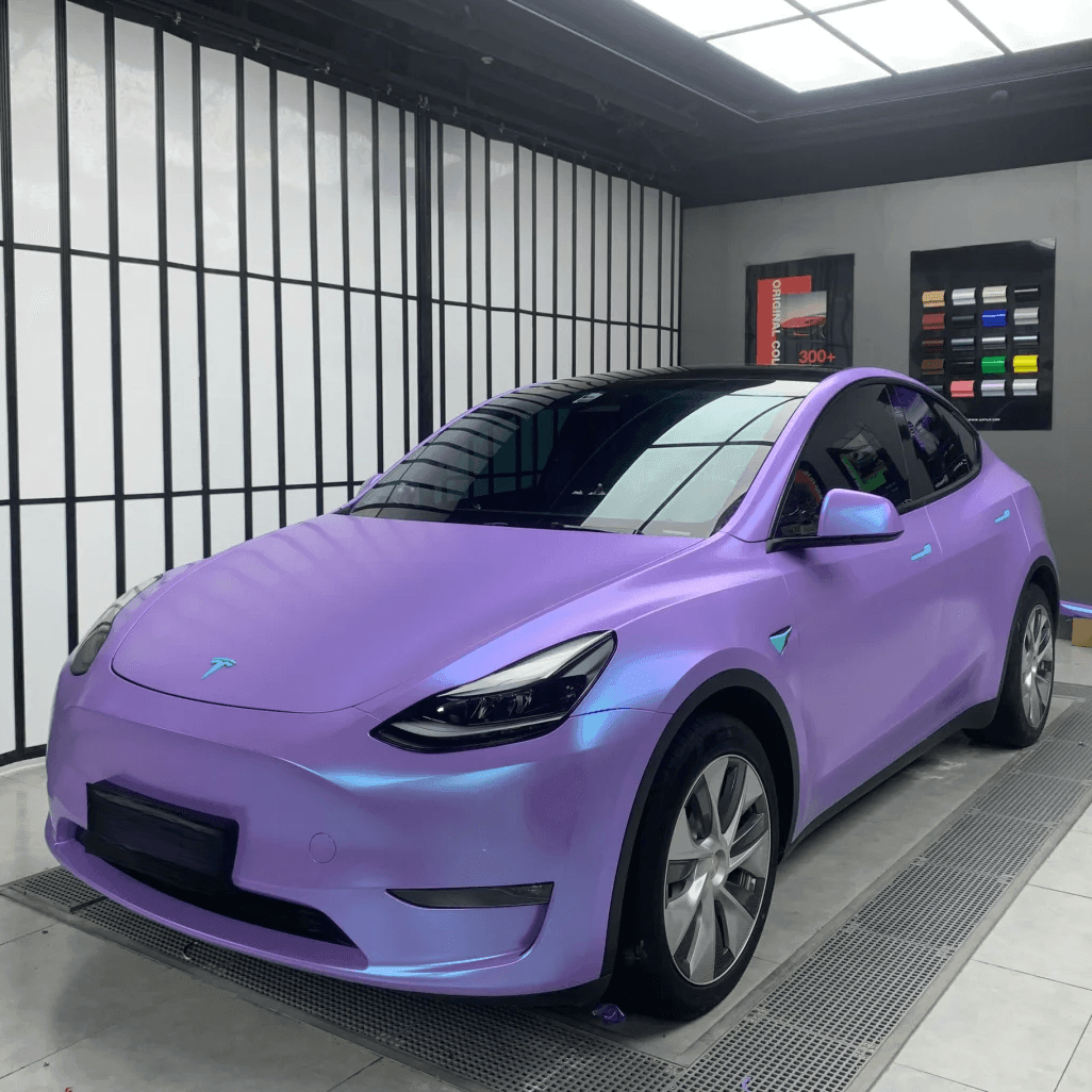 Candy Metallic Matte Glacier Blue Vinyl Wrap