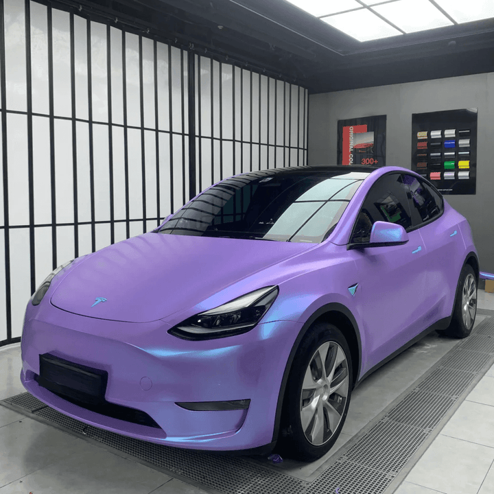 Candy Metallic Matte Glacier Blue Vinyl Wrap