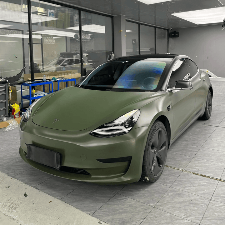 Matte Silk Military Green Vinyl Wrap