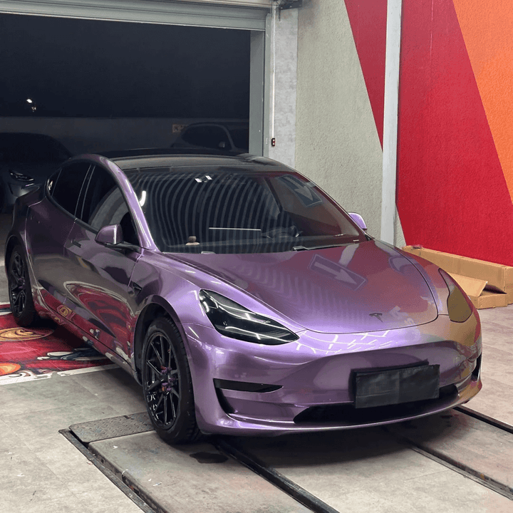 Gloss Metallic Galaxy Purple Vinyl Wrap