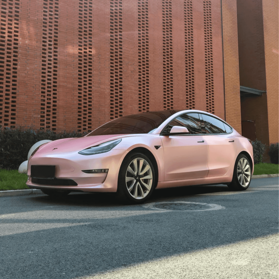 Matte Metallic Pink Vinyl Wrap