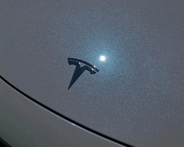 Gloss Glitter White Blue Color PPF